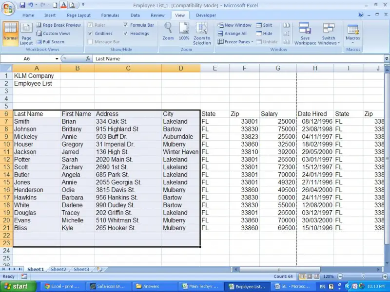 Excel print specific cells techyv